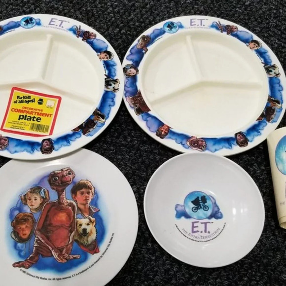 Vintage ET plastic dish set  NEW with Tag - Picture 2 of 6